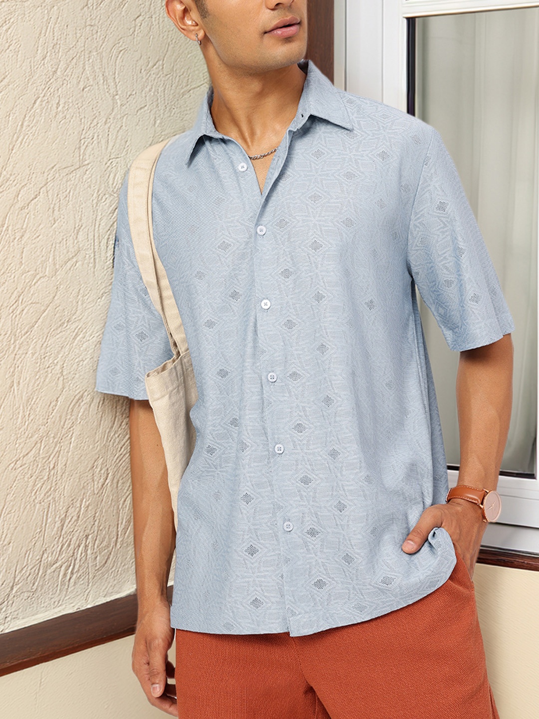 

Kook N Keech Wellness Retreat Relaxed Shirt, Blue