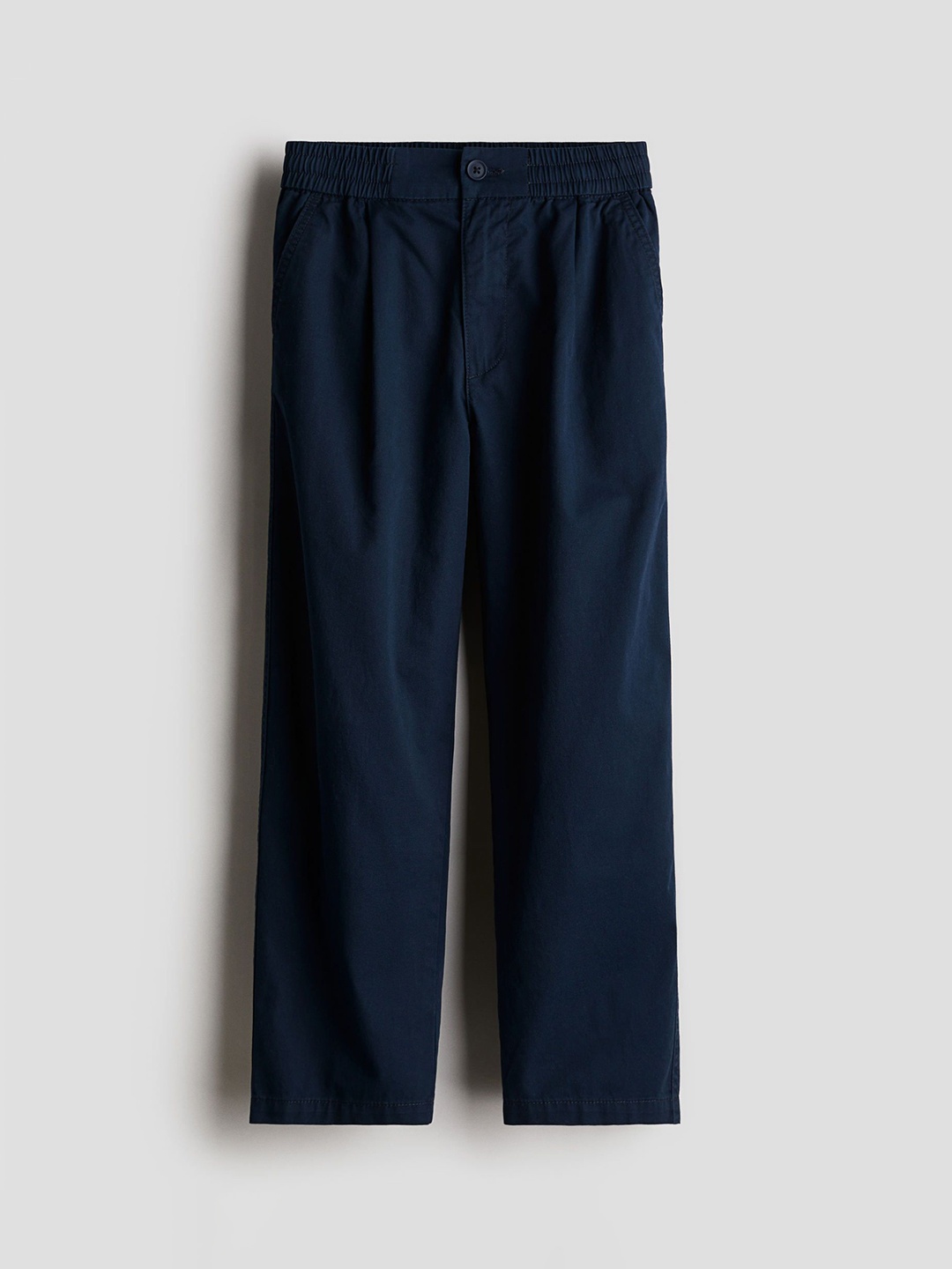 

H&M Loose-Fit Cotton Chinos, Blue
