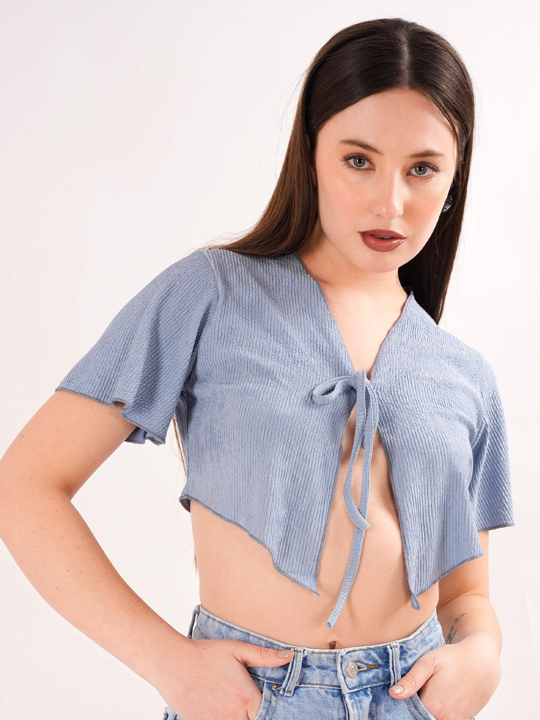 

clobug Crop Top, Turquoise blue