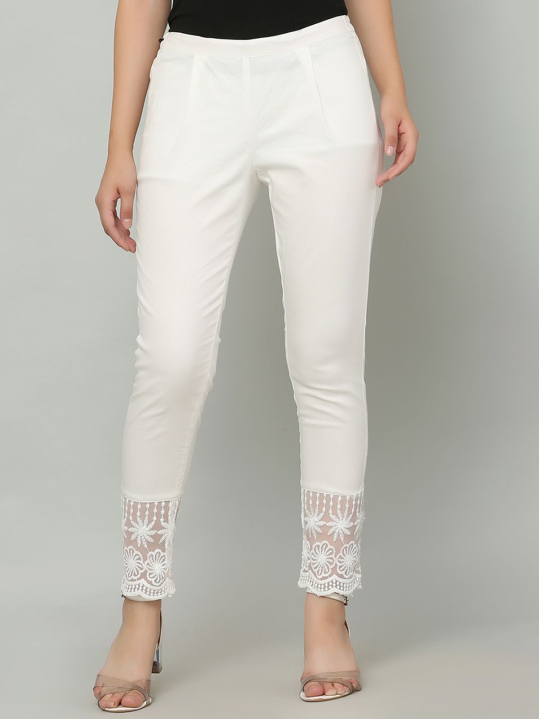 

Sellingsea Women Trousers, White