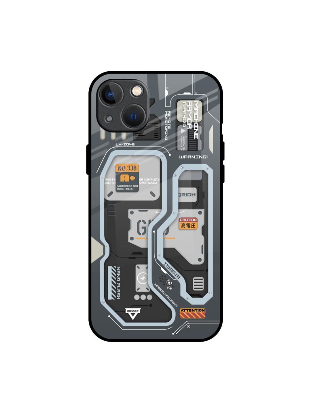 

QRIOH Typography Printed iPhone 13 Mini Back Case Mobile Accessories, Grey