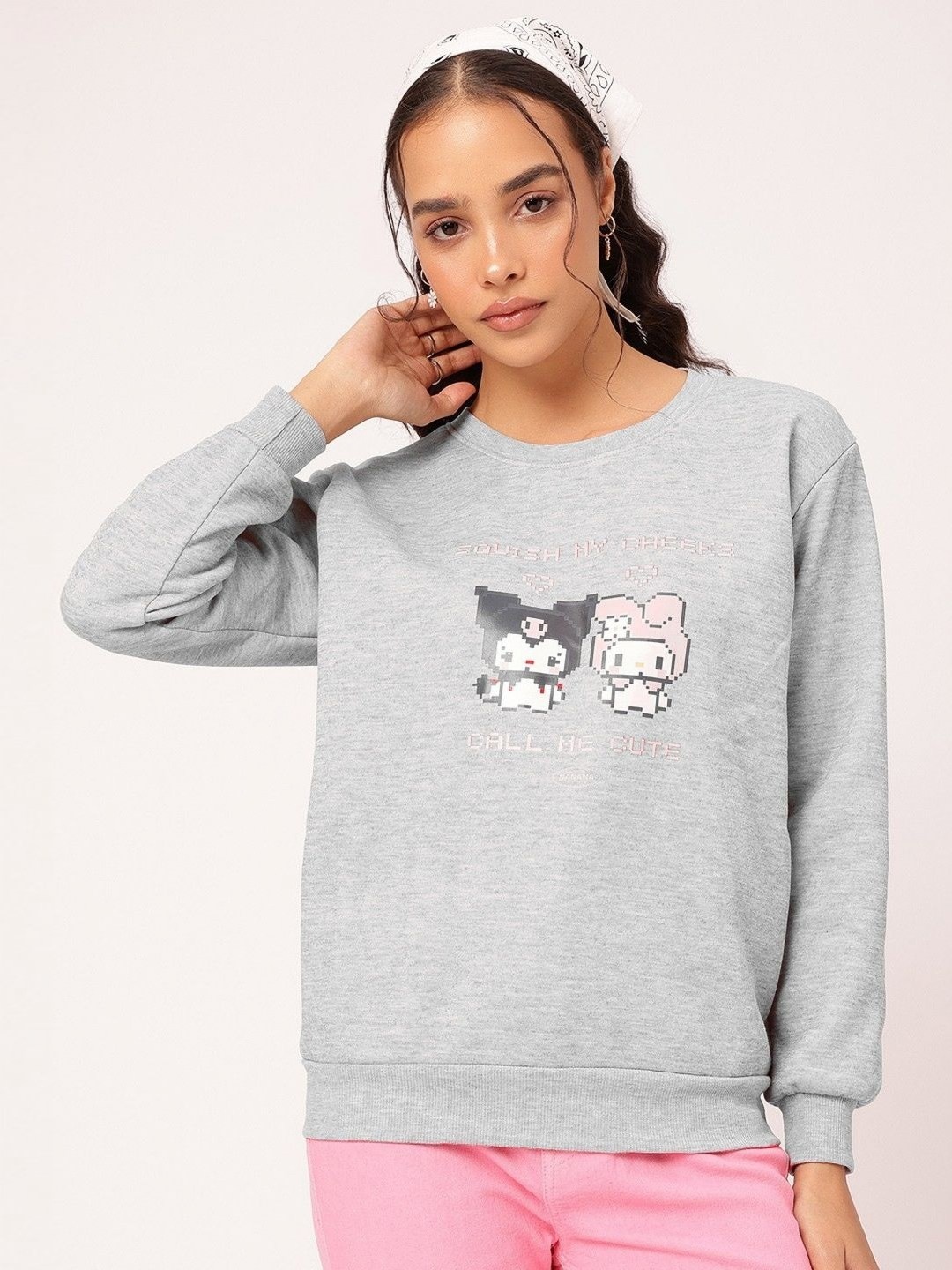 

StyleCast Women Printed T-shirt, Grey