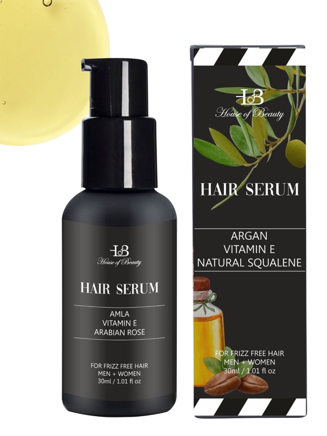 

House of Beauty Amla & Vitamin E Hair Serum - 30 ml, Black