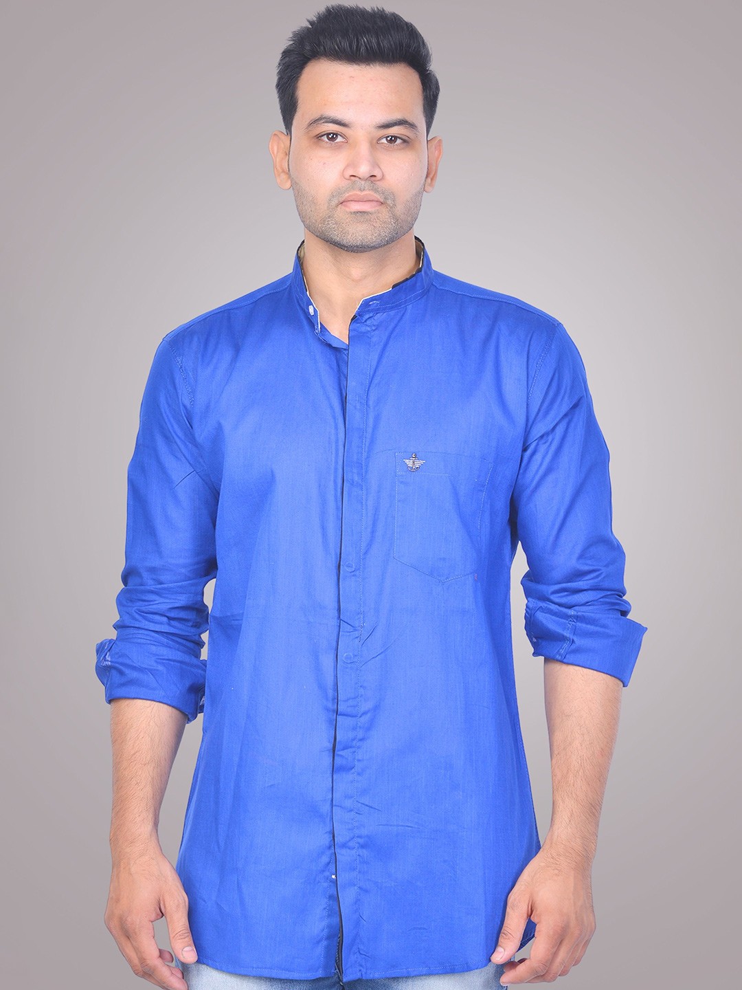 

LA MILANO Men Slim Fit Floral Opaque Casual Shirt, Blue