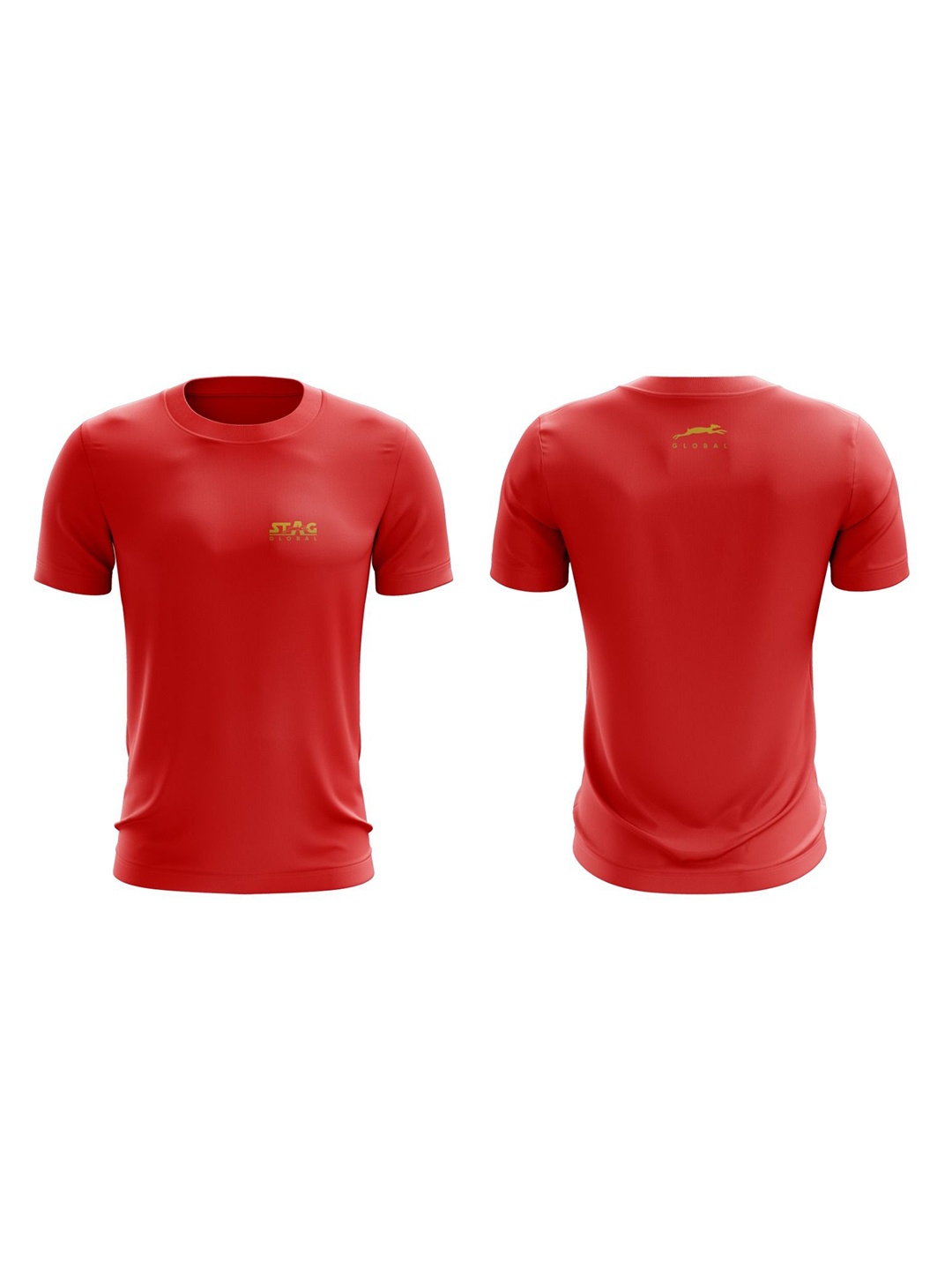 

STAG GLOBAL Men Applique T-shirt, Red