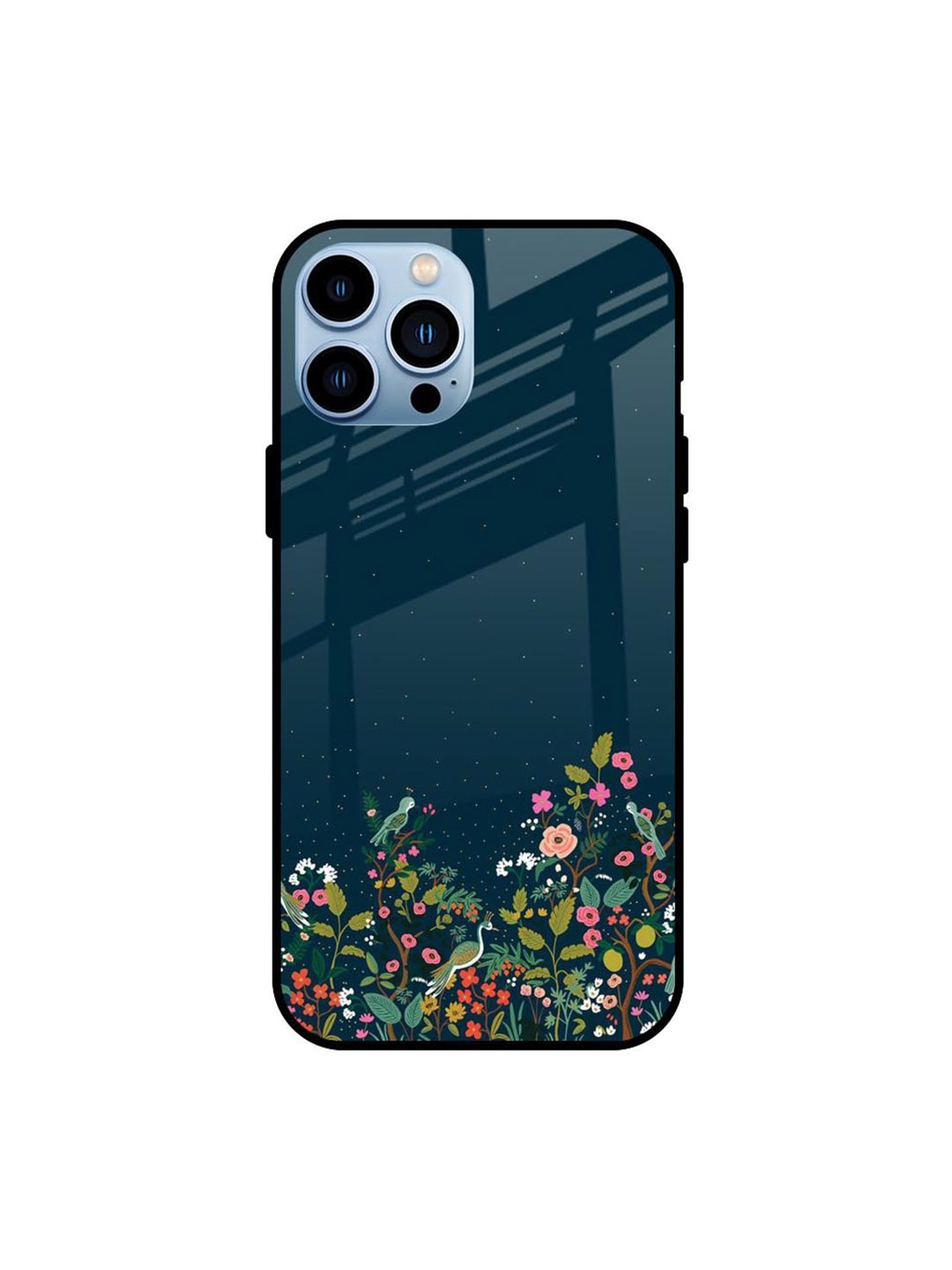

QRIOH Floral Printed iPhone 13 Pro Max Back Case Mobile Accessories, Green