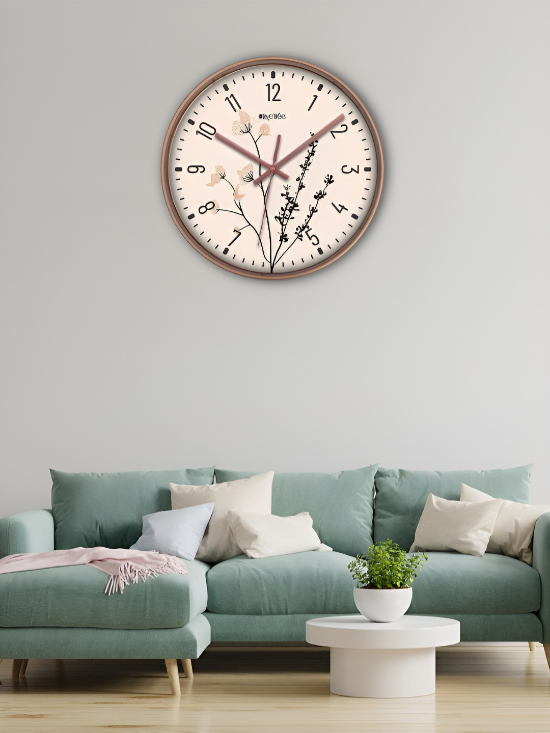 

OLIVE TREE Copper-Toned & Black Traditional Wall Clock