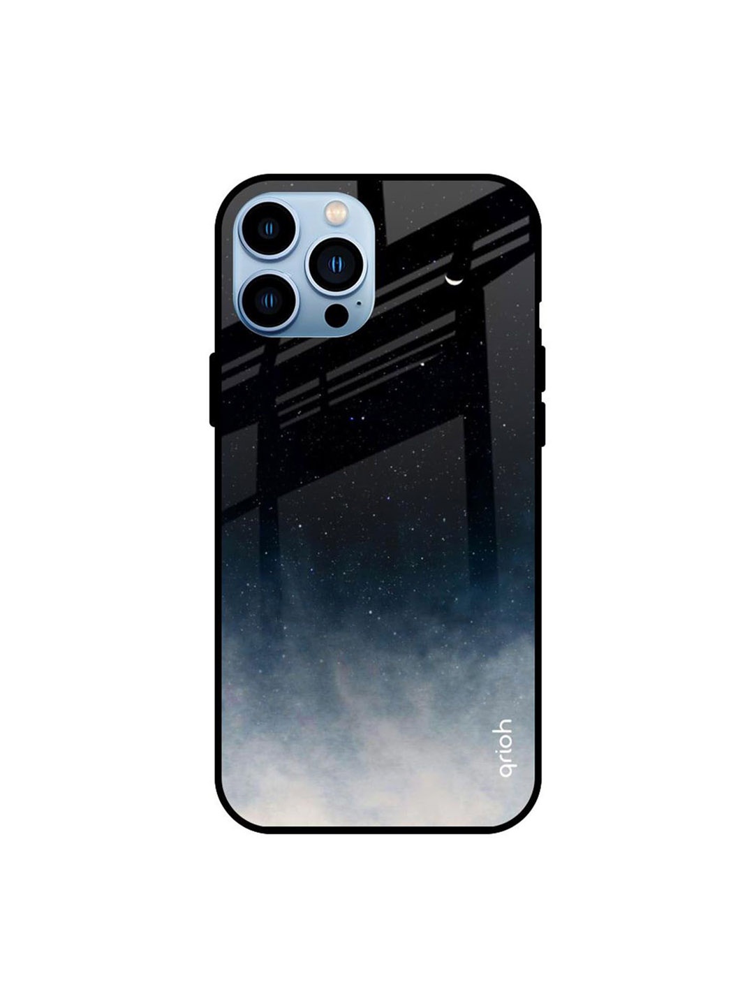 

QRIOH Quirky Printed iPhone 13 Pro Max Back Case Mobile Accessories, Black