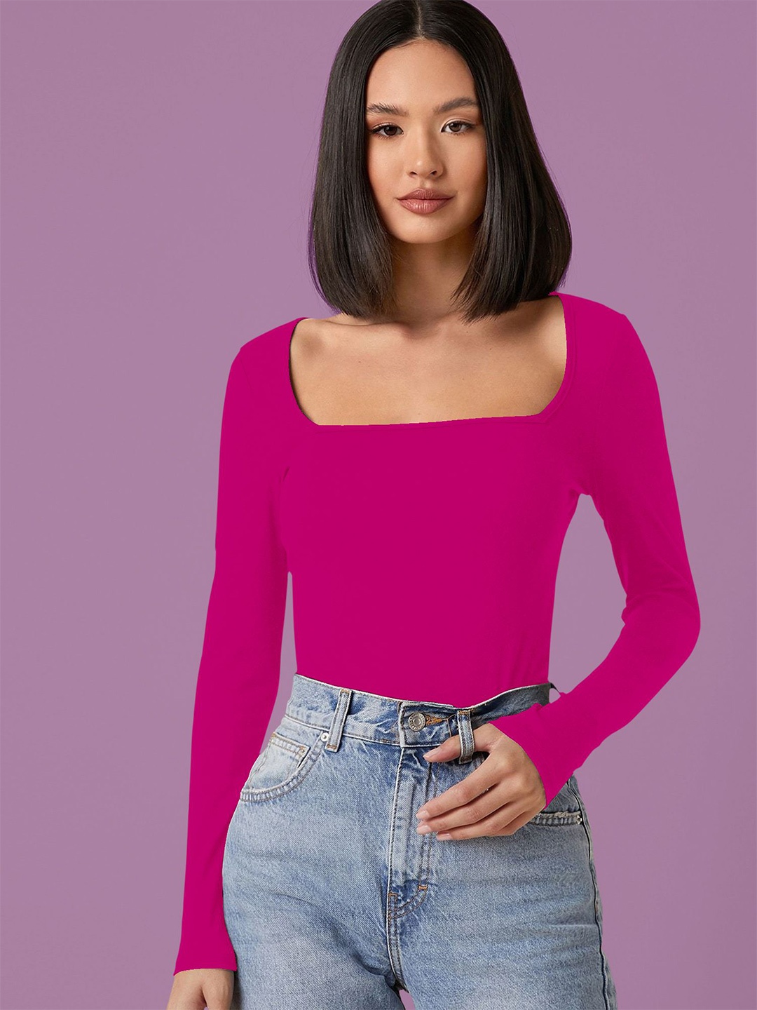 

Dream Beauty Fashion Women Fitted Crop Top, Pink