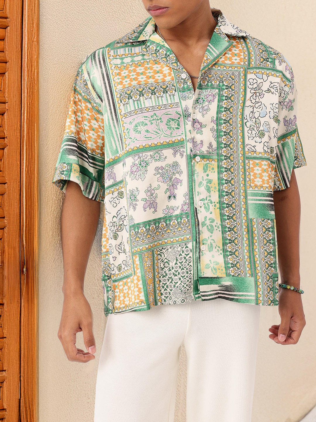 

Kook N Keech Street Touch Indie Florals Printed Oversized Fit Shirt, Multi