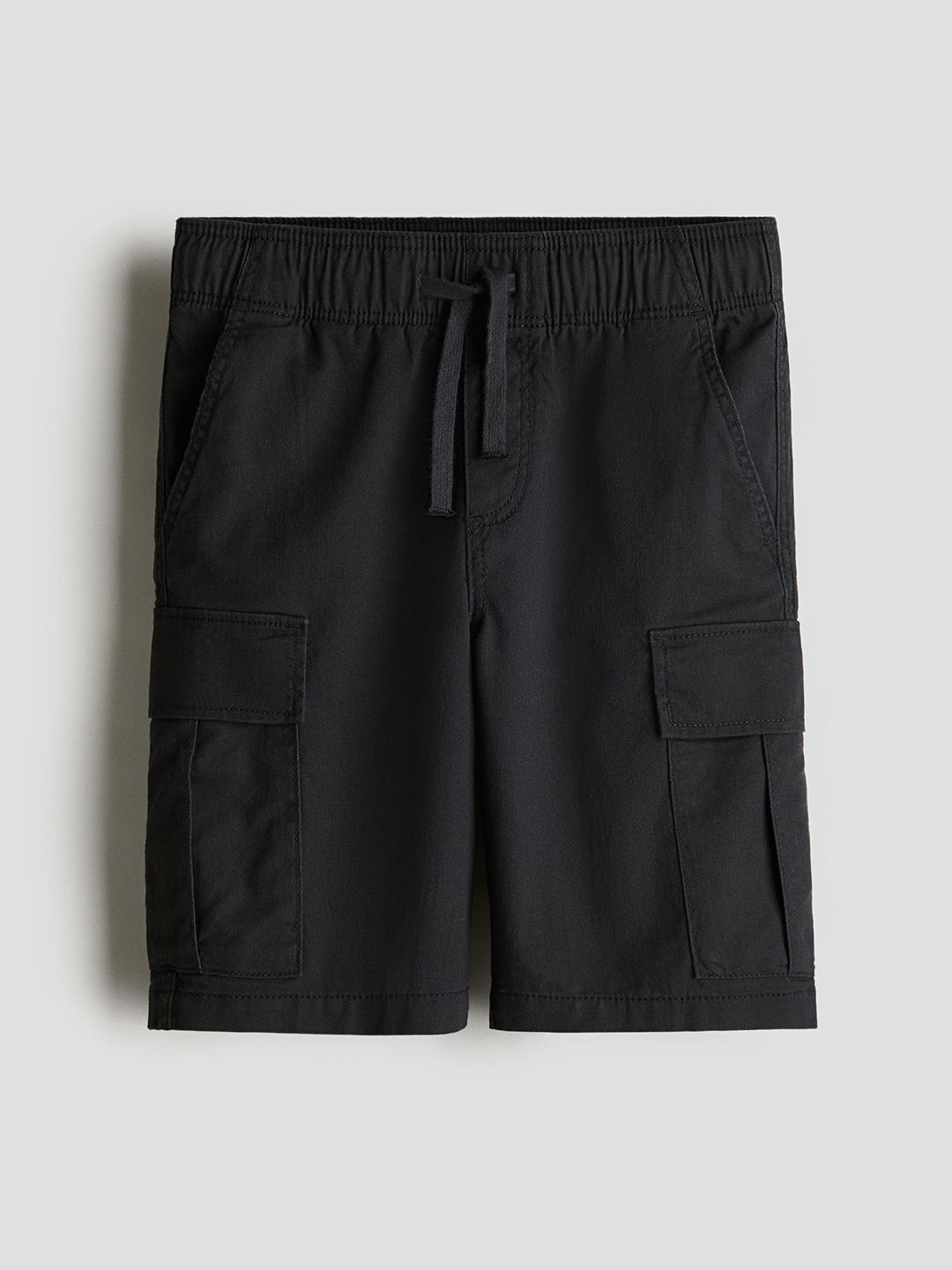 

H&M Cargo Twill Shorts, Black