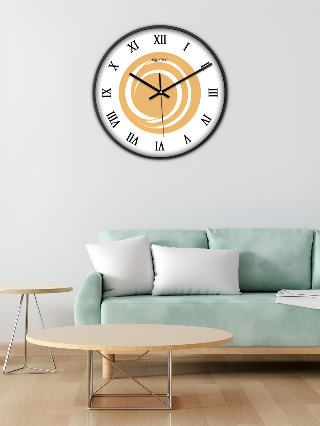 

OLIVE TREE Black & White Traditional Wall Clock