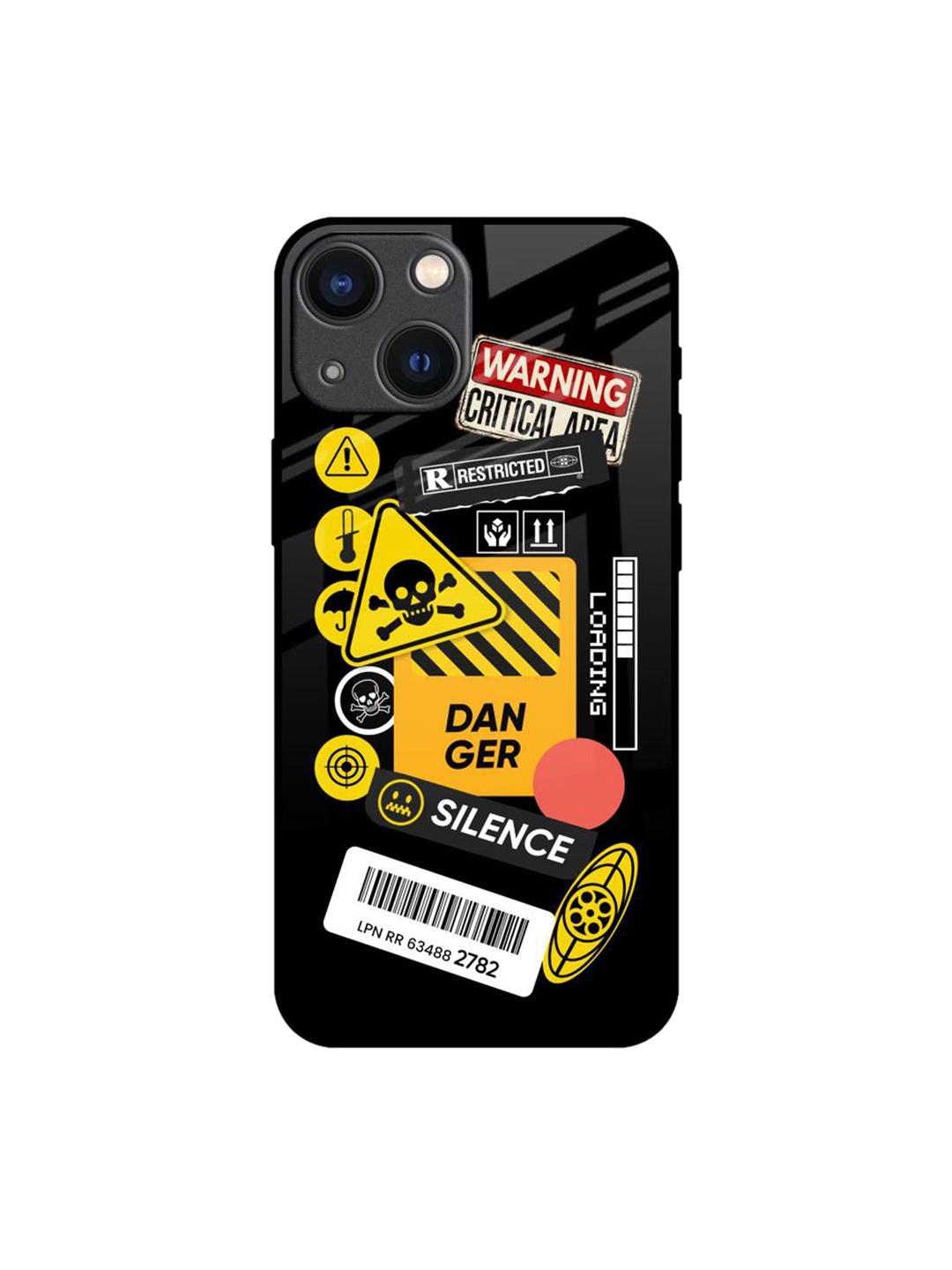 

QRIOH Typography Printed iPhone 14 Plus Back Case Mobile Accessories, Black