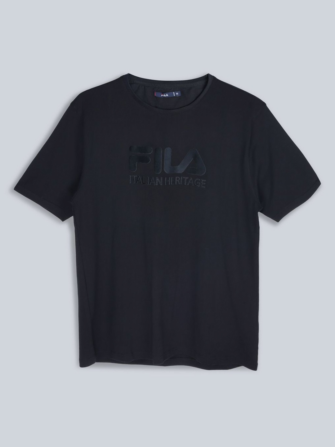 

FILA Men Typography Applique T-shirt, Black