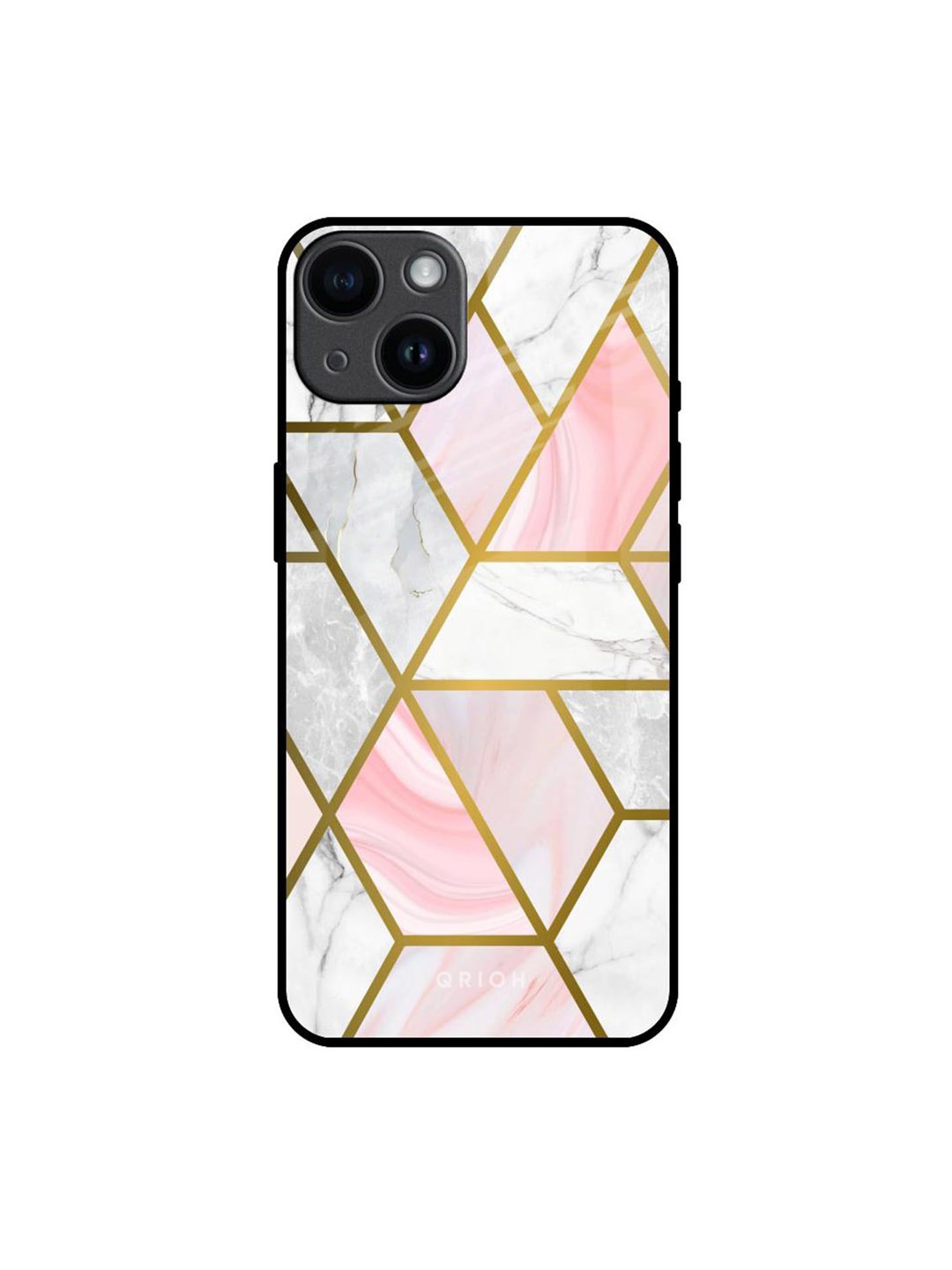 

QRIOH Quirky Printed iPhone 14 Back Case Mobile Accessories, Pink