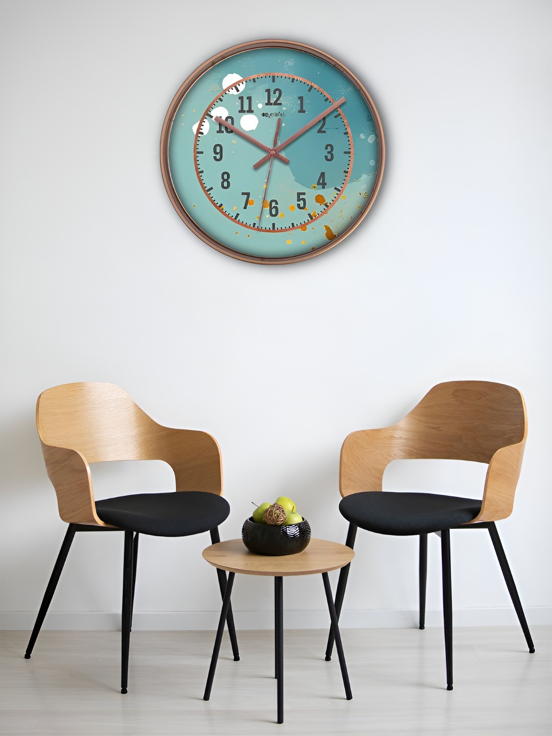 

OLIVE TREE Copper-Toned & Green Traditional Wall Clock