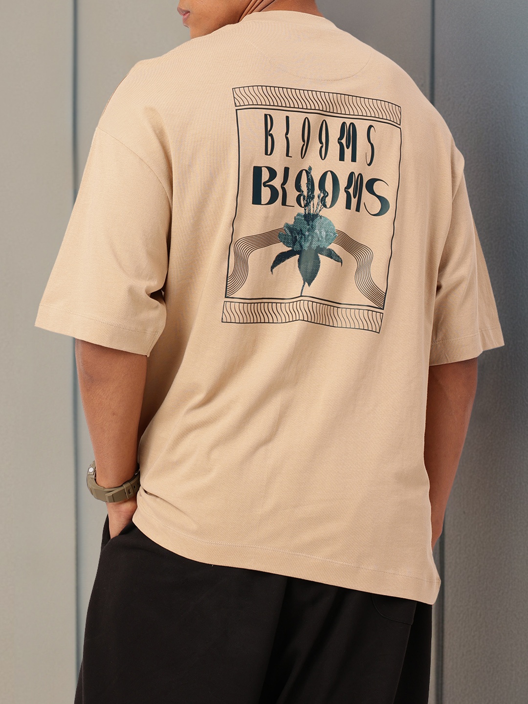

Kook N Keech Street Flair Graphic Printed Oversized T-shirt, Beige