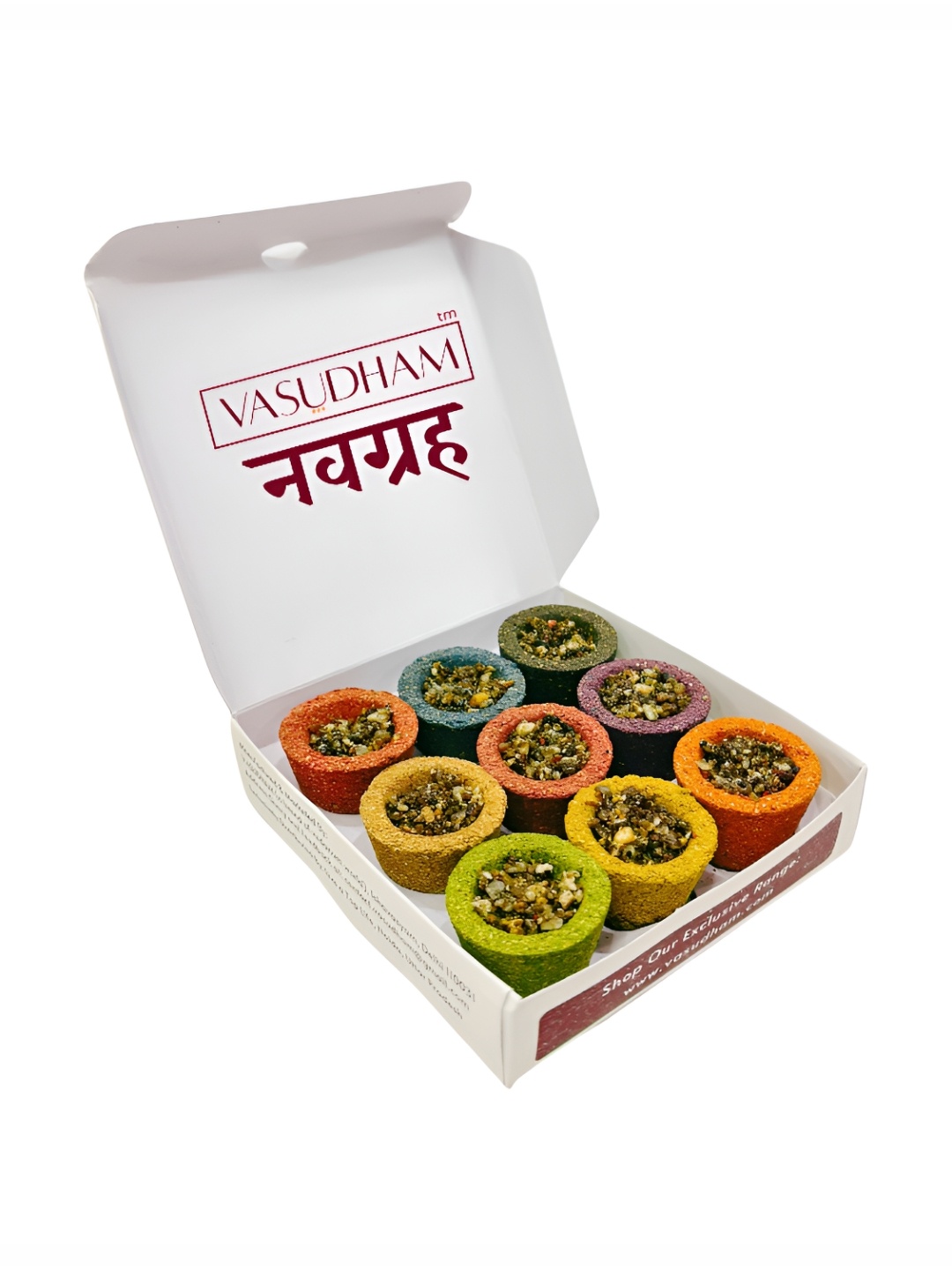 

VEDANUM Red & Yellow 9 Pieces 100% Organic Sambrani Cup