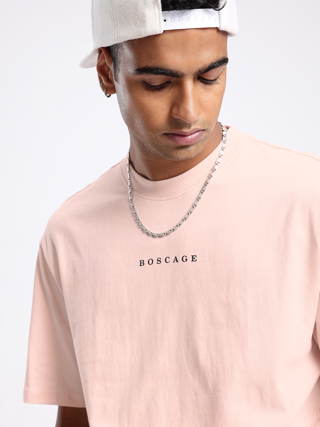 

glitchez Street Edge Graphic Printed Relaxed Fit T-shirt, Pink