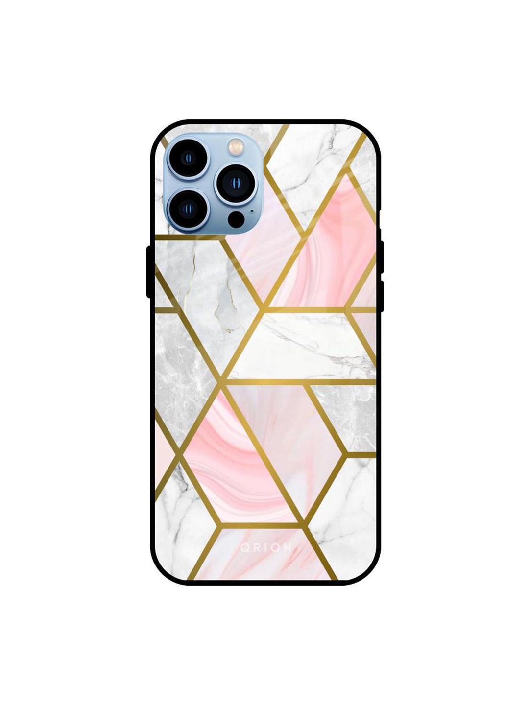 

QRIOH Quirky Printed iPhone 13 Pro Max Back Case Mobile Accessories, White