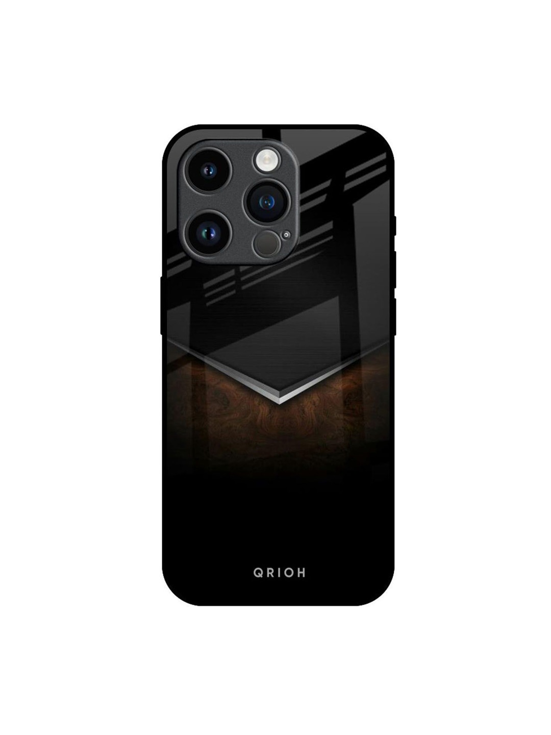 

QRIOH Quirky Printed iPhone 14 Pro Back Case Mobile Accessories, Black