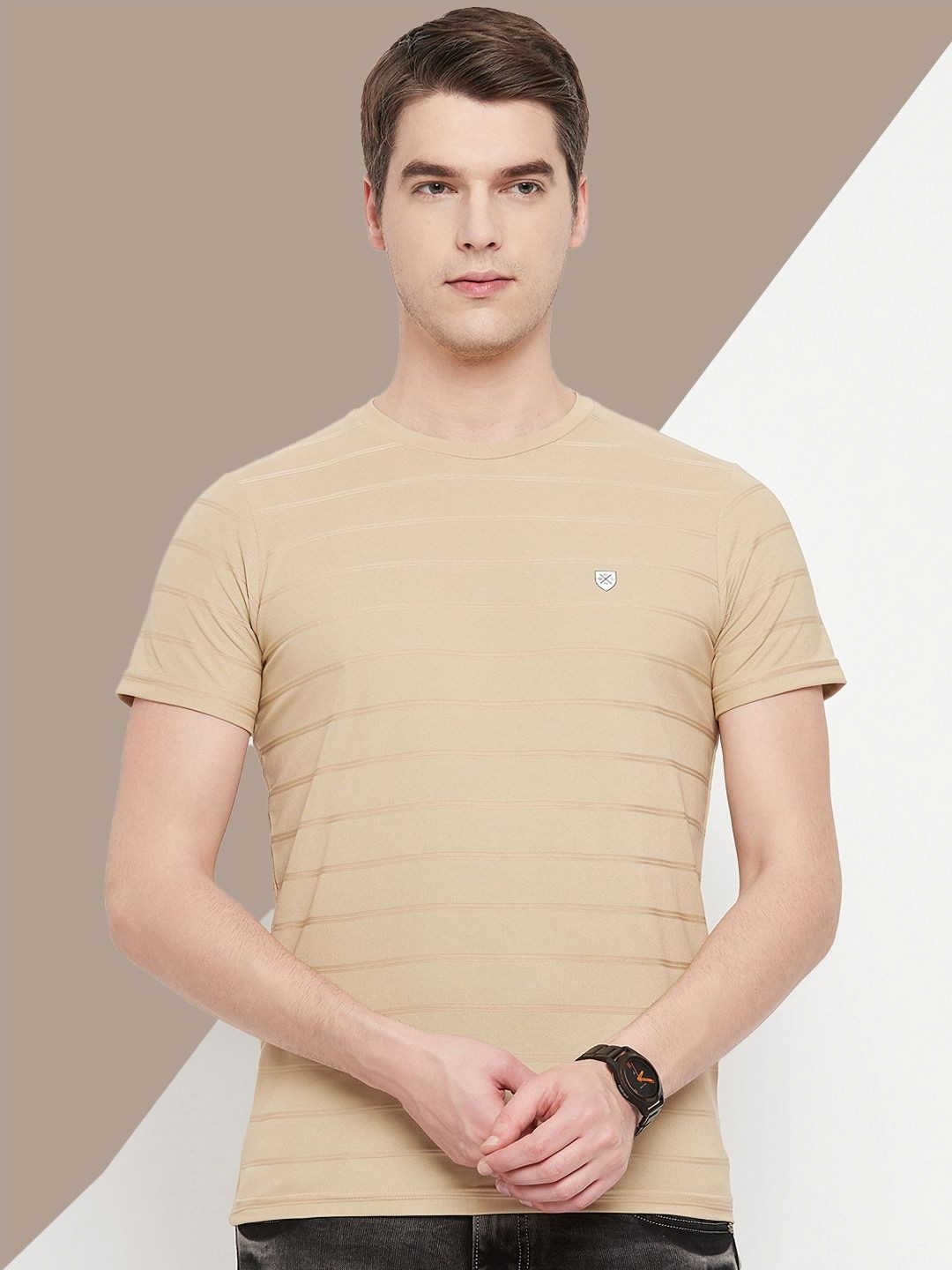 

OGEN Men Pockets T-shirt, Beige