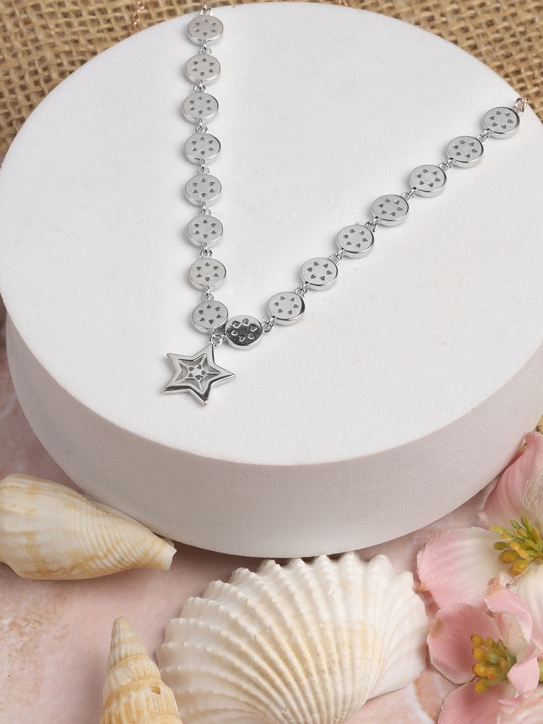 

TOUCH925 Sterling Silver Starry Circlet Necklace