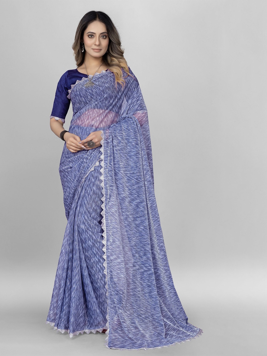 

APNISHA Saree, Navy blue