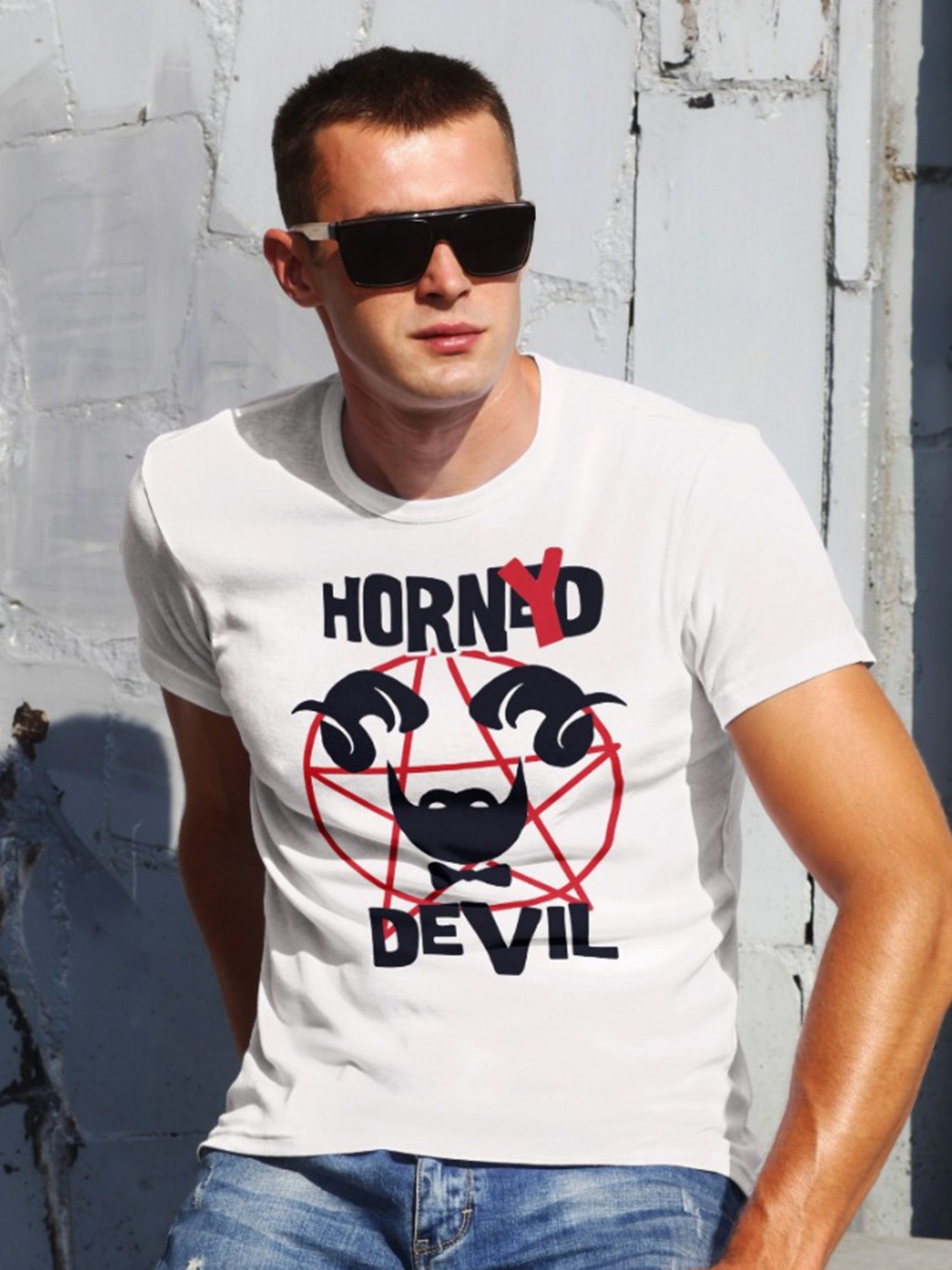 

Moda Rapido Men Printed T-shirt, White