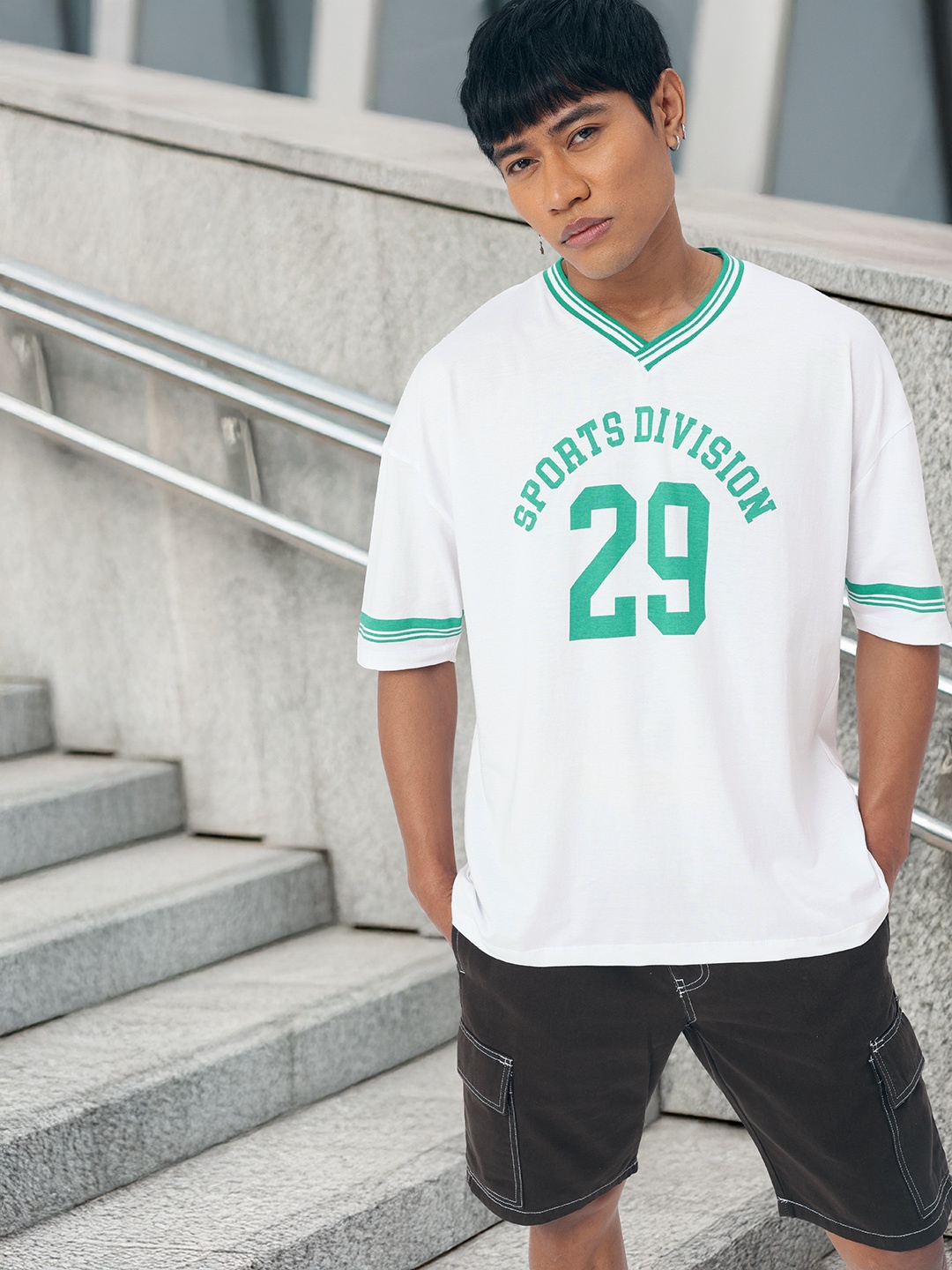 

Kook N Keech Sporty Luxe Printed Oversized T-shirt, White