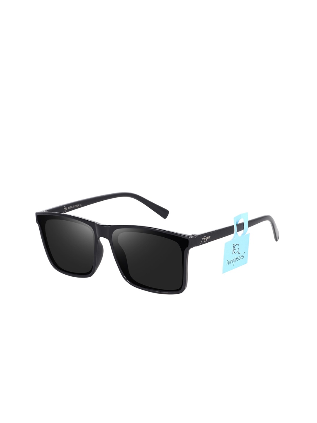 

FUNGLASSES Unisex Wayfarer Sunglasses with UV Protected Lens, Black
