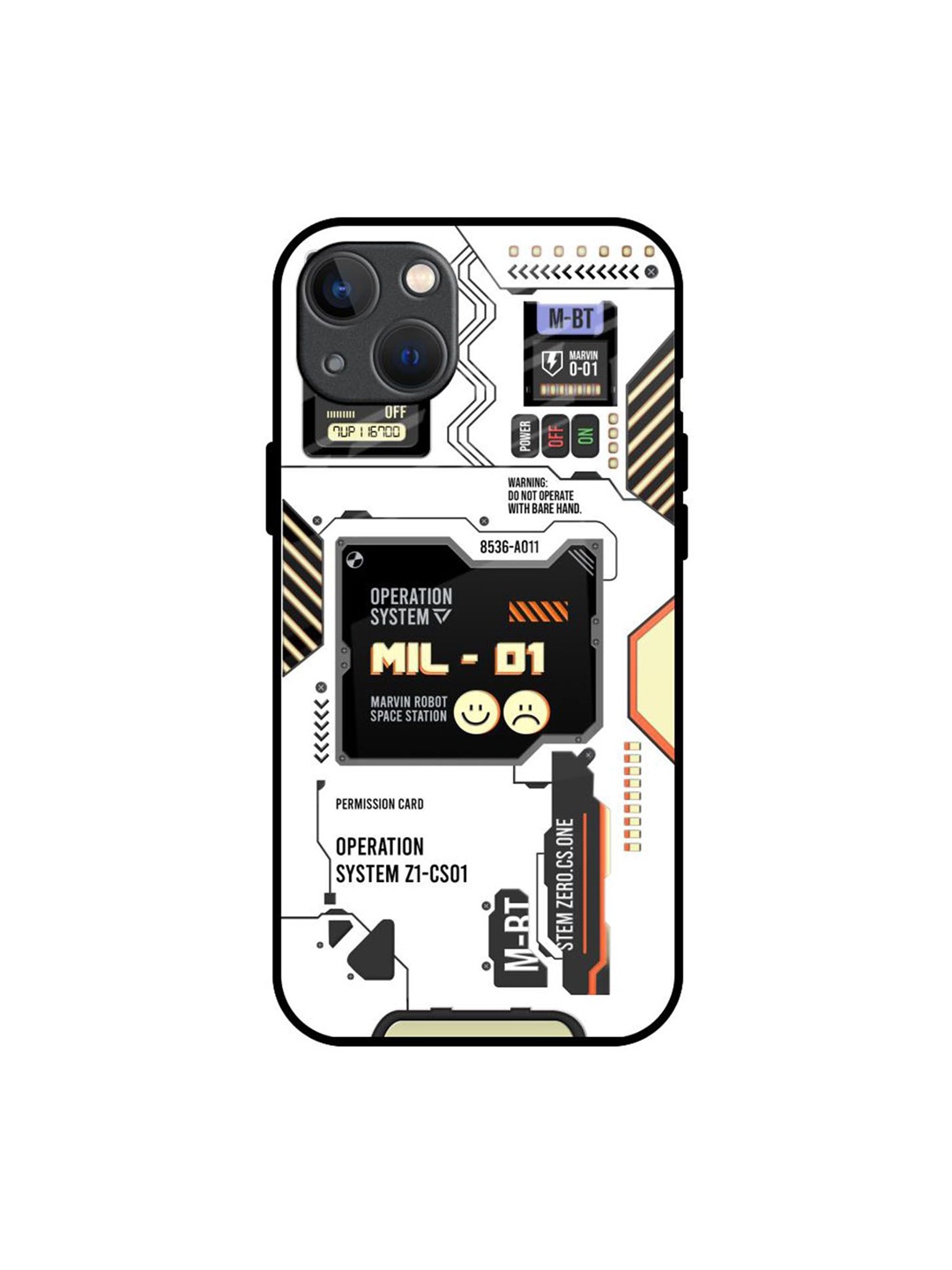 

QRIOH Typography Printed iPhone 13 Mini Back Case Mobile Accessories, White
