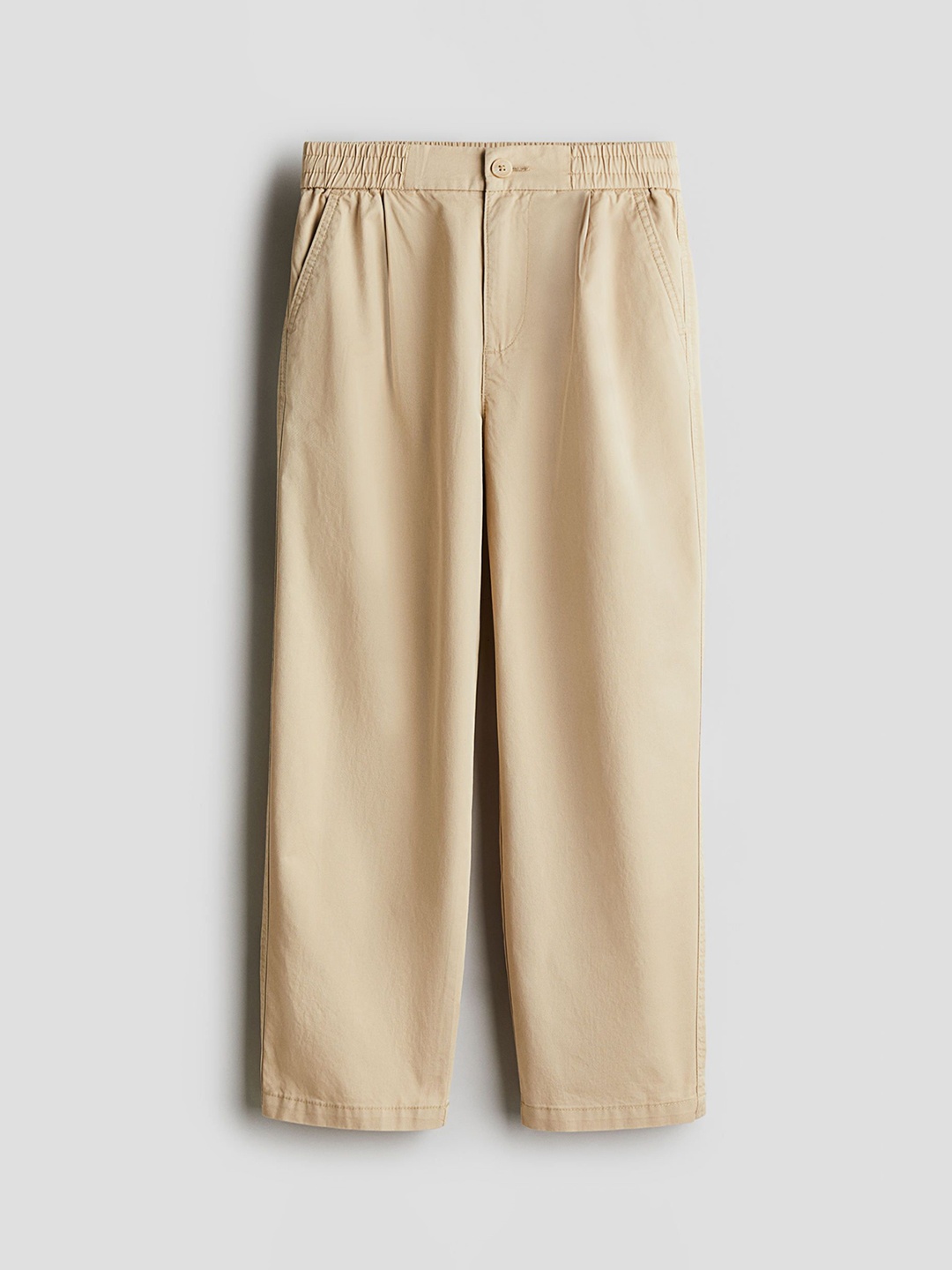 

H&M Loose-Fit Cotton Chinos, Beige