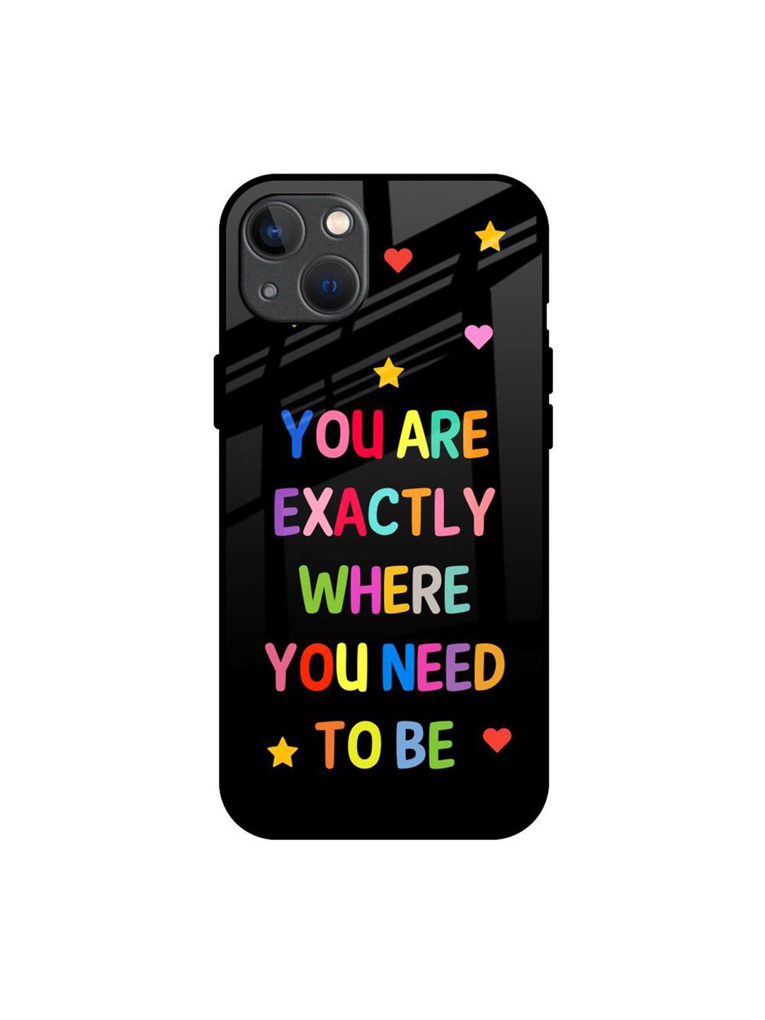 

QRIOH Typography Printed iPhone 13 Mini Back Case Mobile Accessories, Multi