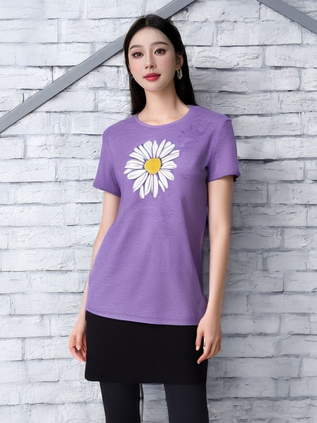 

StyleCast Women Floral Printed T-shirt, Purple