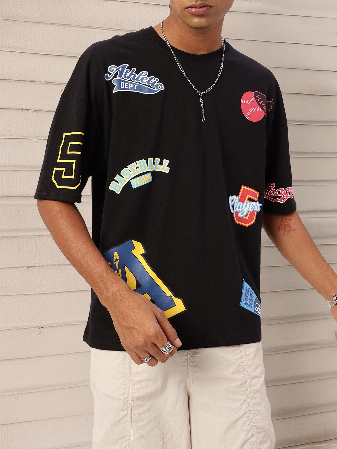 

Kook N Keech Athlete Supreme Printed Relaxed Fit T-shirt, Black
