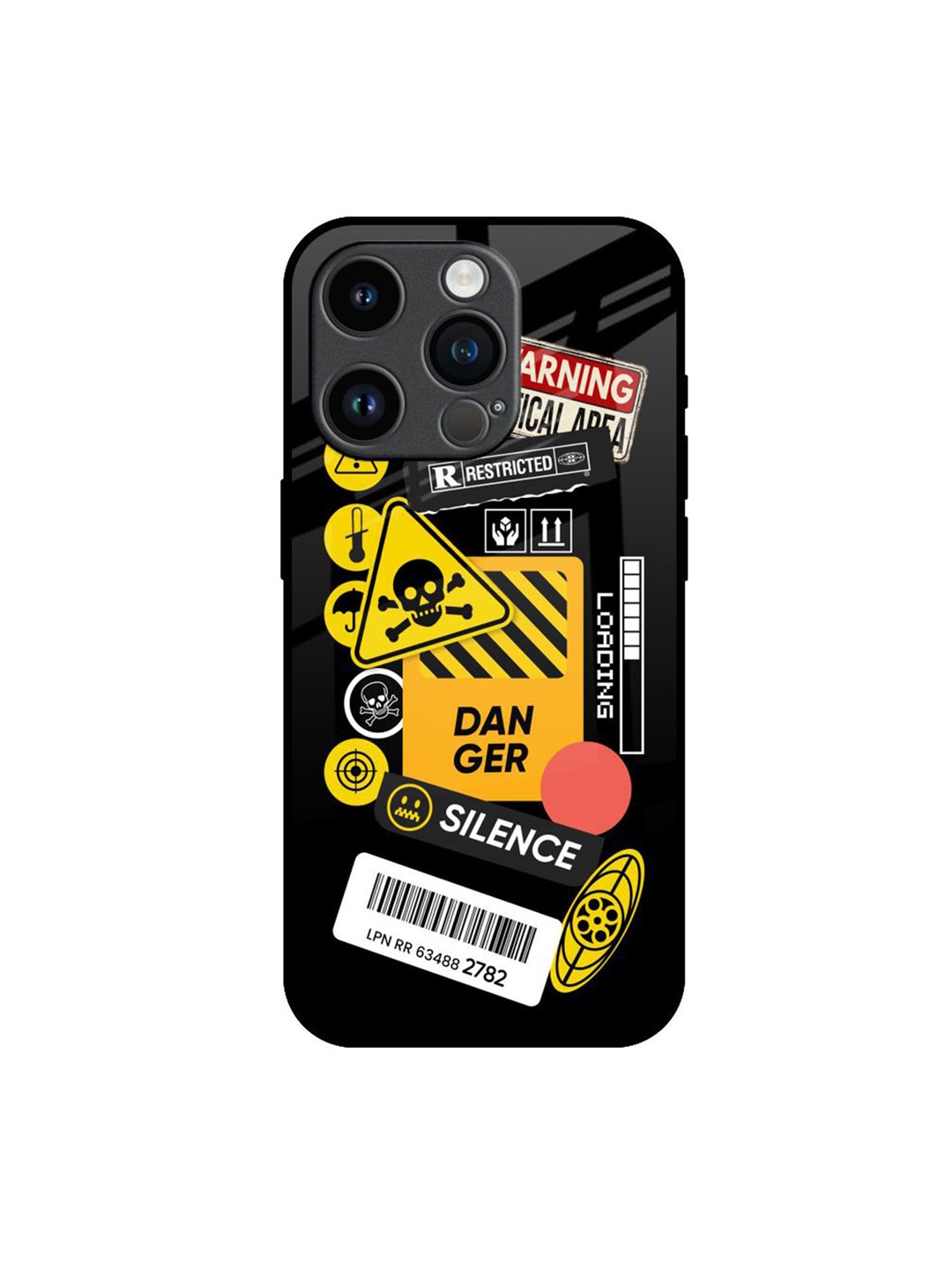 

QRIOH Typography Printed iPhone 14 Pro Back Case Mobile Accessories, Black