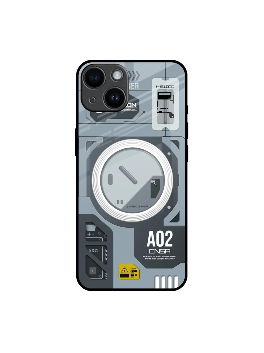

QRIOH Typography Printed iPhone 14 Back Case Mobile Accessories, Grey