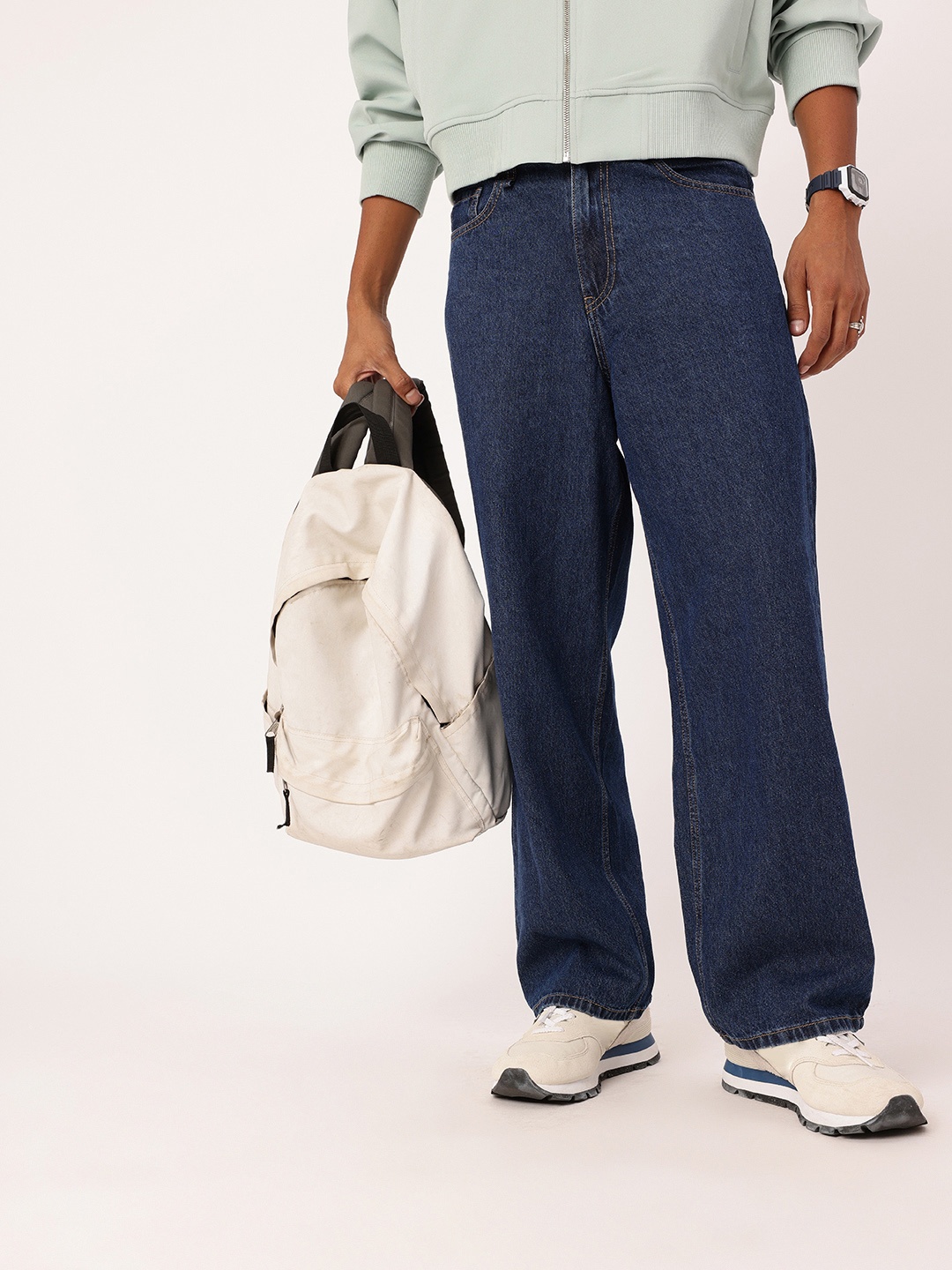 

DressBerry Men Modern Street Cool Loose Baggy Fit Jeans, Blue