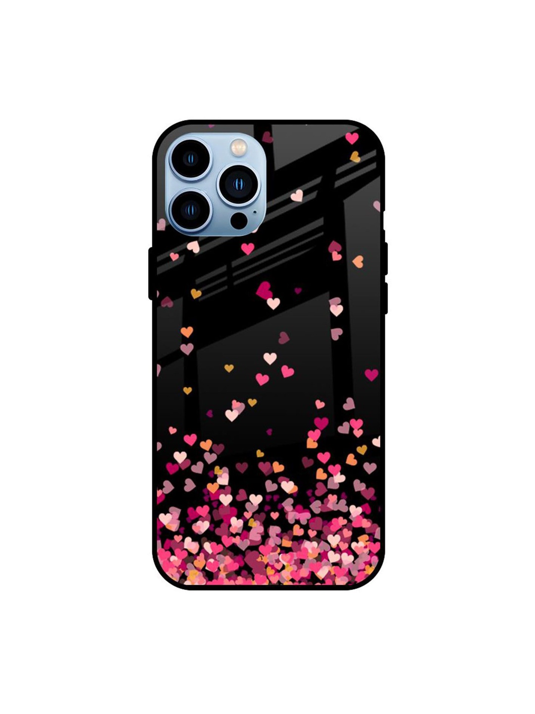 

QRIOH Quirky Printed iPhone 13 Pro Max Back Case Mobile Accessories, Black
