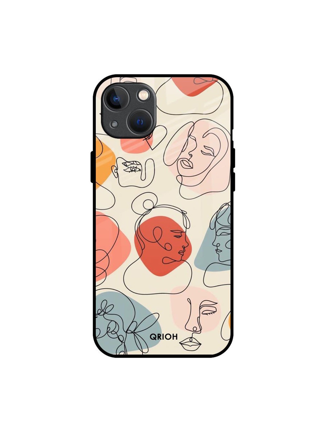 

QRIOH Quirky Printed iPhone 13 Mini Back Case Mobile Accessories, Pink