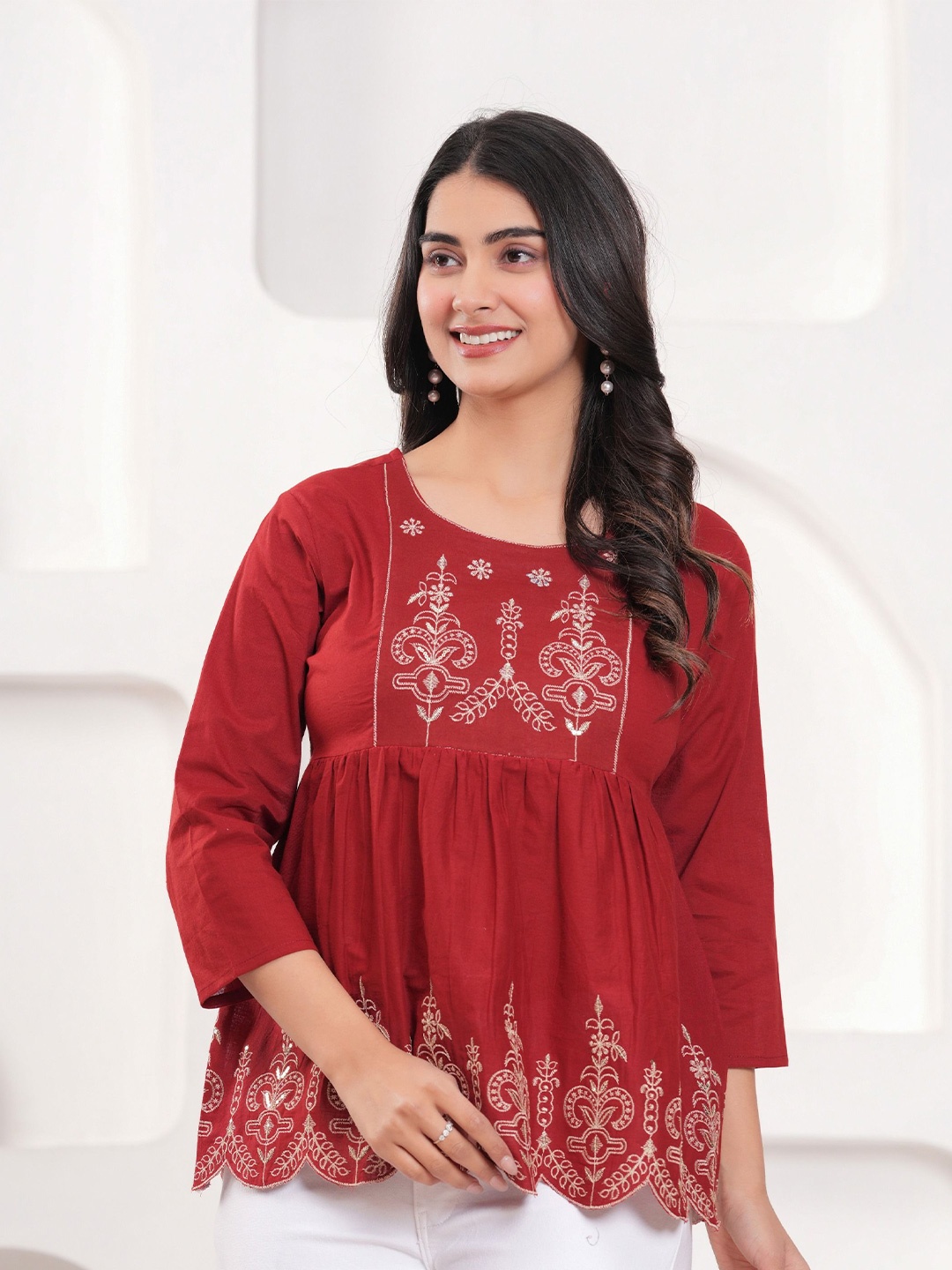 

KALINI Cotton Top, Red
