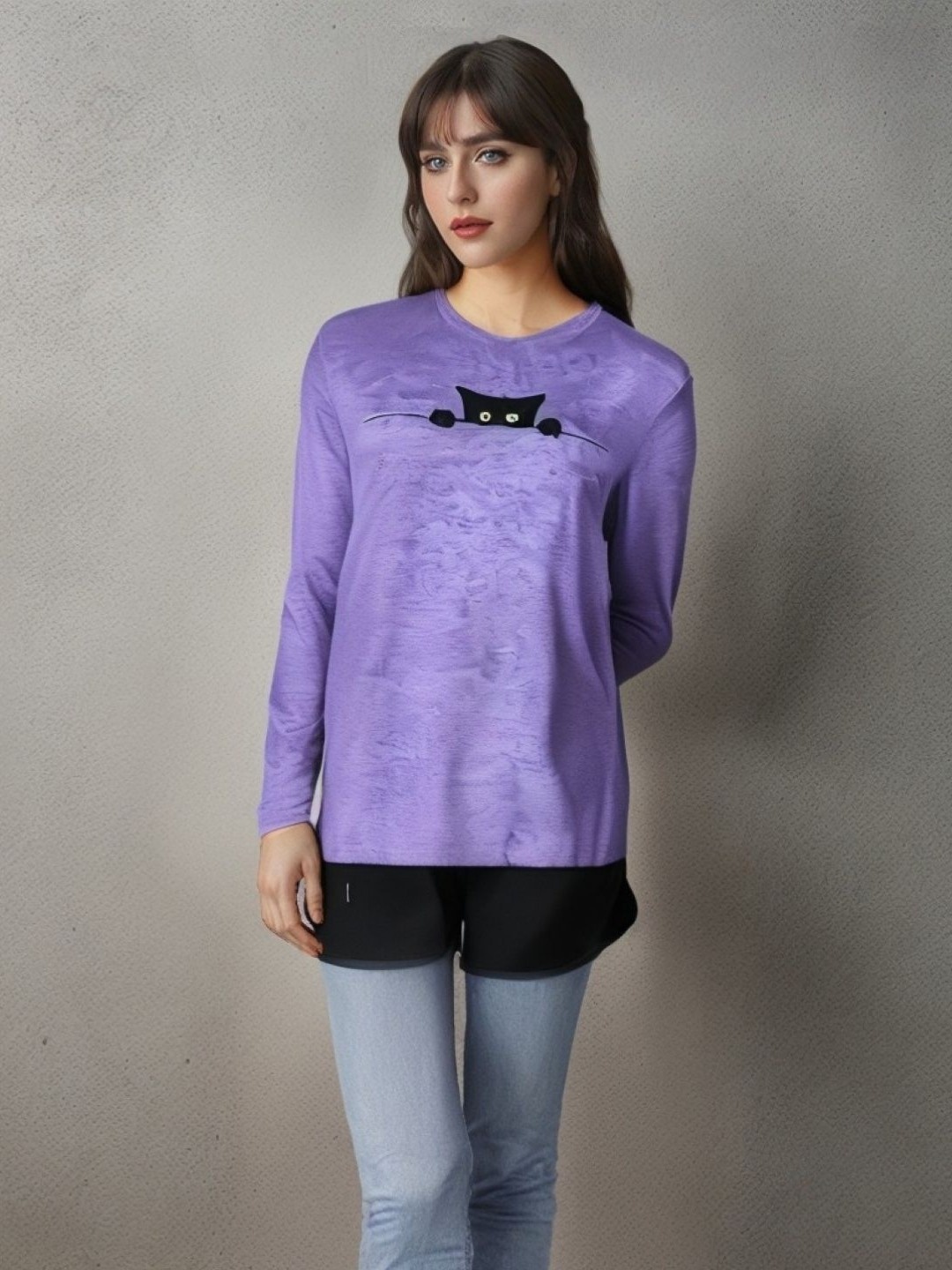 

StyleCast Women Printed T-shirt, Purple