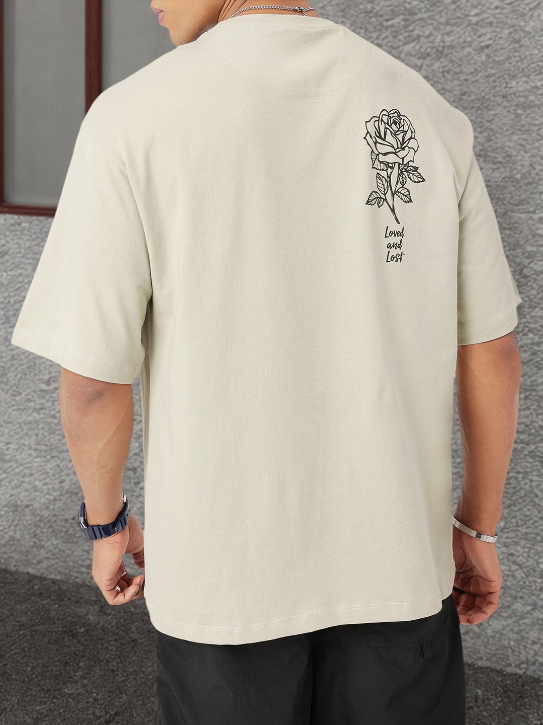 

Kook N Keech Street Grunge Printed Relaxed Fit T-shirt, Taupe