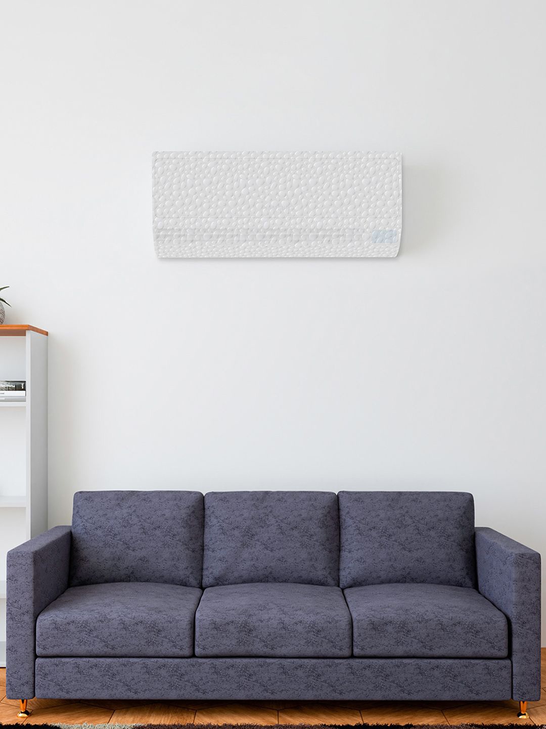 

Kuber Industries White Textured Windproof Printed AC Cover