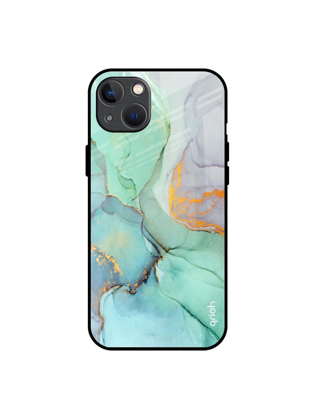 

QRIOH Quirky Printed iPhone 13 Mini Back Case Mobile Accessories, Green