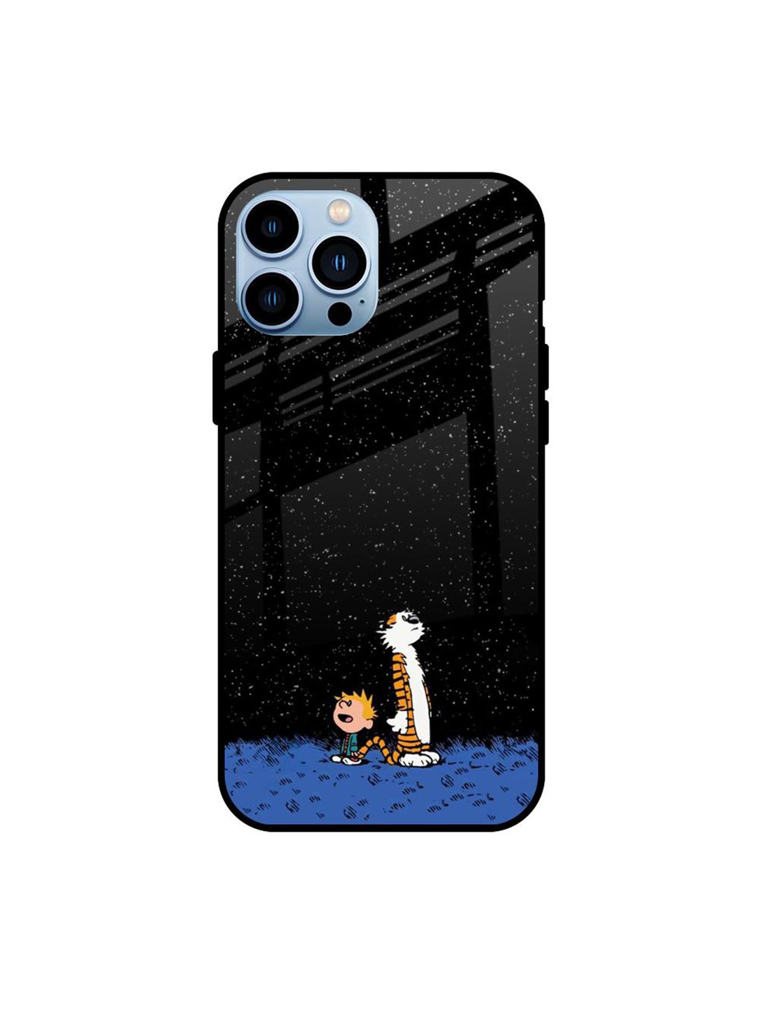 

QRIOH Quirky Printed iPhone 13 Pro Max Back Case Mobile Accessories, Black