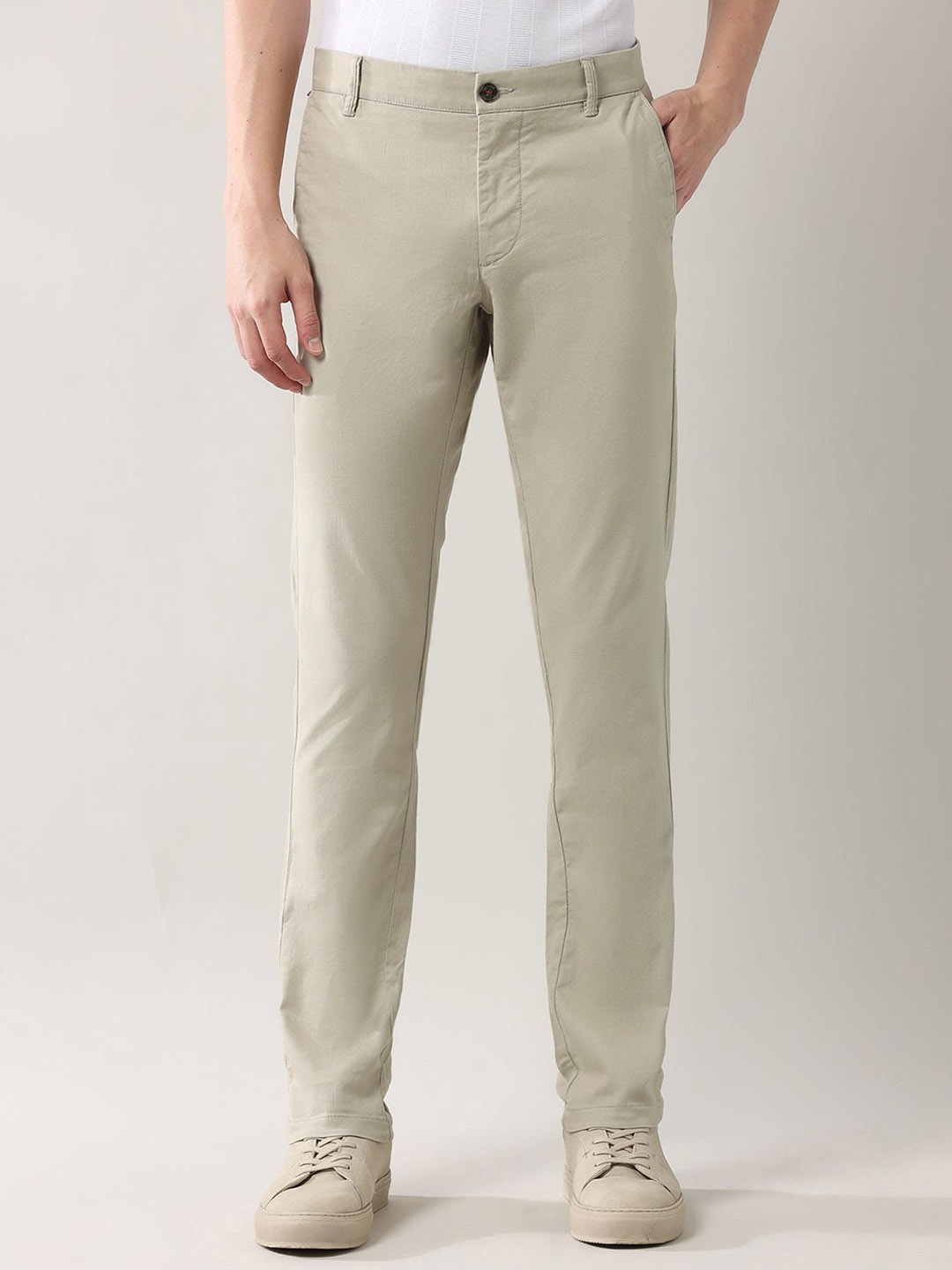 

Arrow Sport Men Slim Fit Trousers, Beige