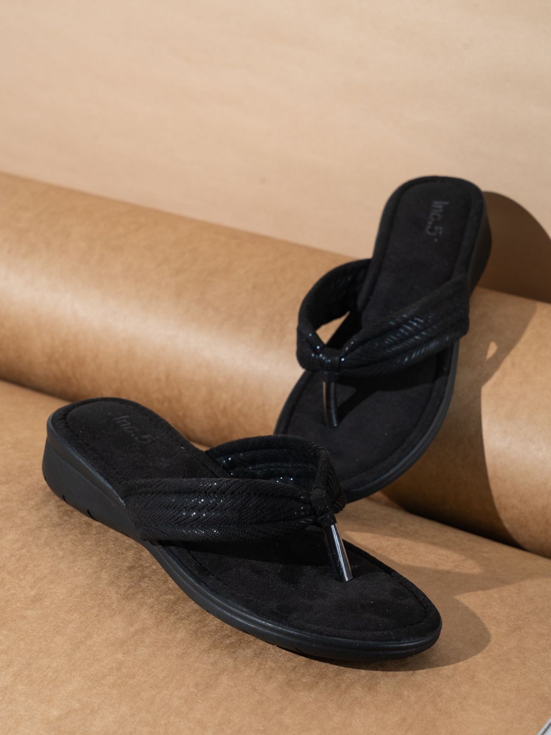 

Inc 5 Wedge Sandals, Black
