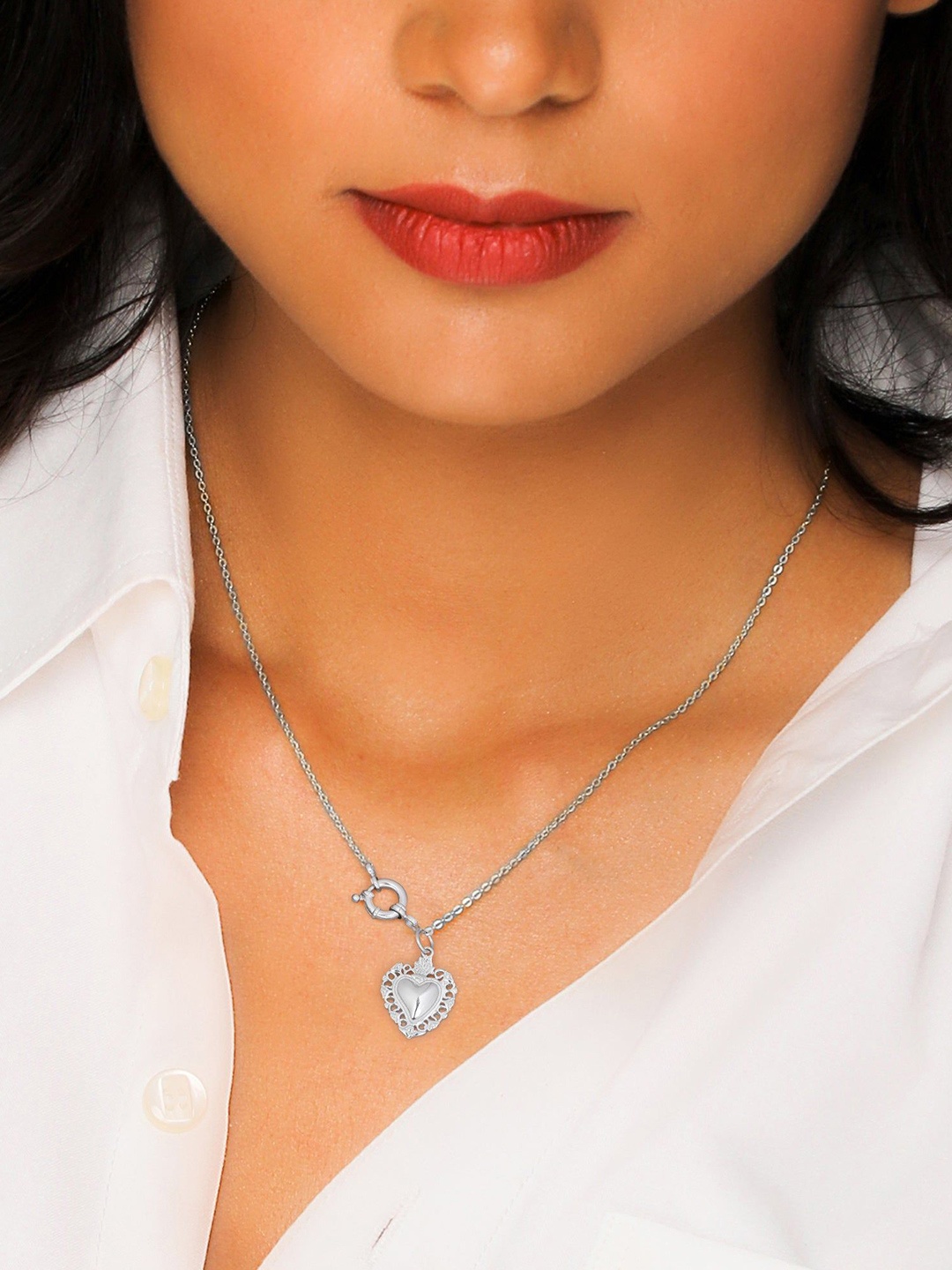

GIVA Sterling Silver Rhodium-Plated Necklace